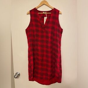 BNWT Chai Nina Dress in Red Plaid